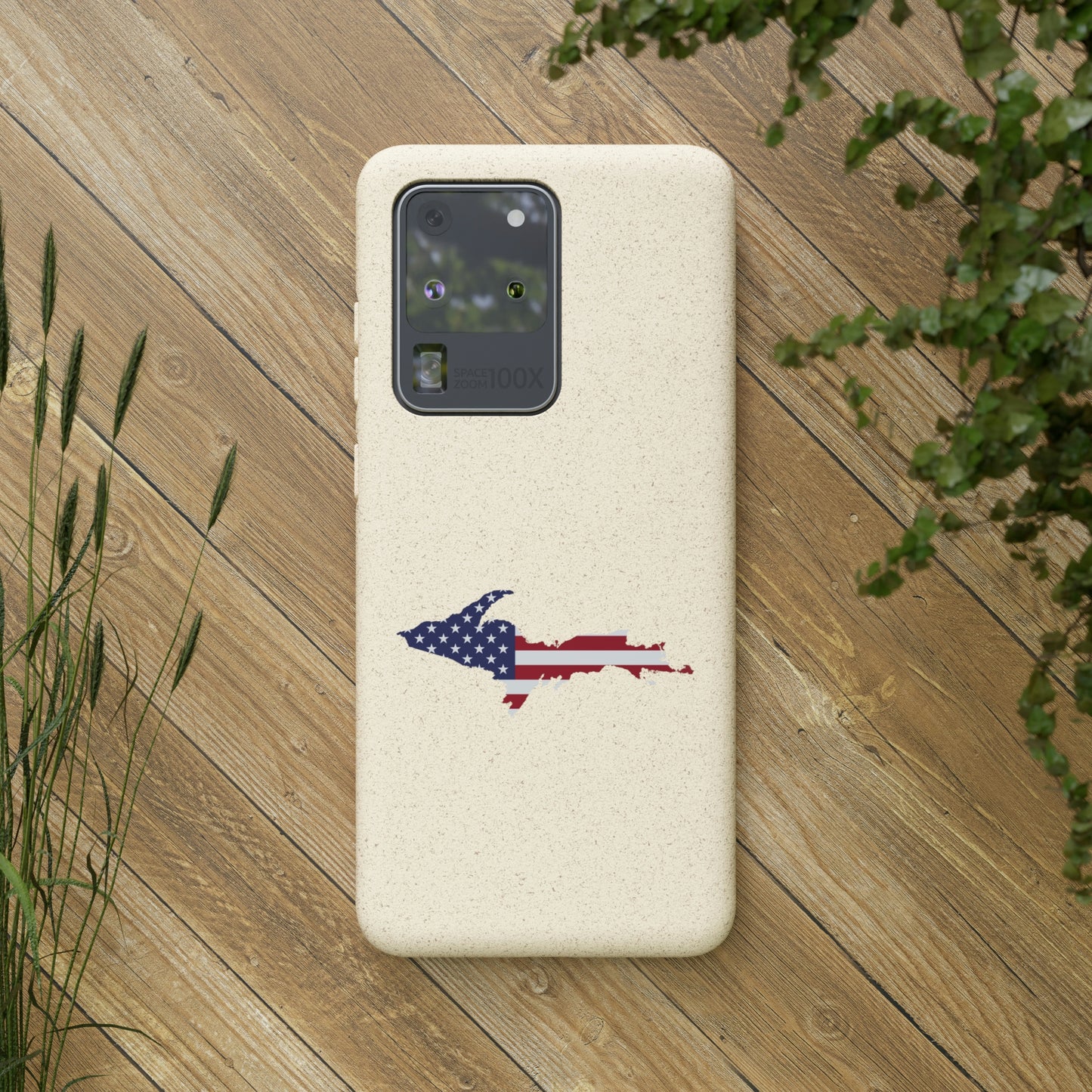 Michigan Upper Peninsula Biodegradable Phone Cases (w/ UP USA Flag Outline) | Samsung Android