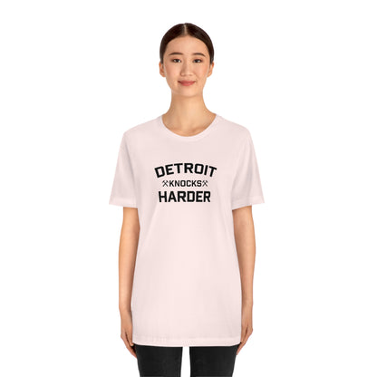 'Detroit Knocks Harder' T-Shirt | Unisex Standard Fit