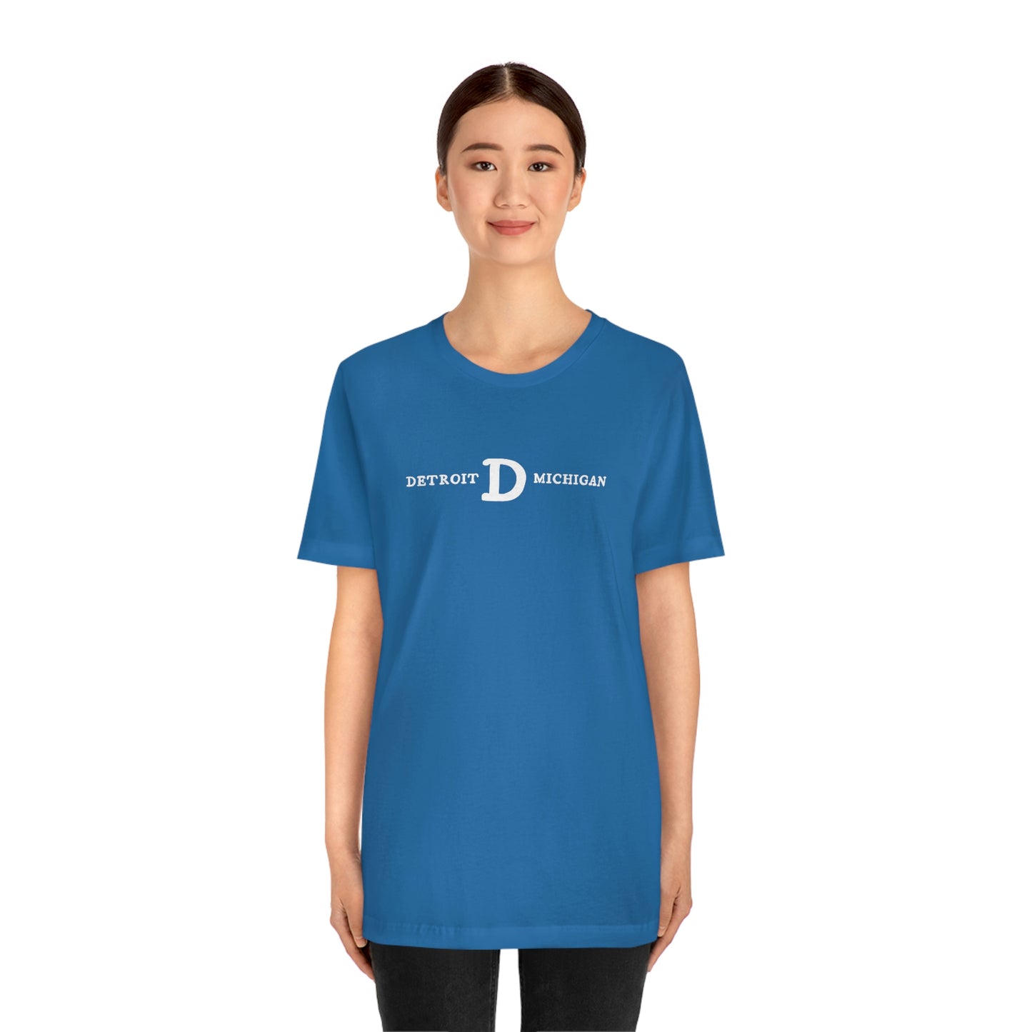 'Detroit Michigan' T-Shirt (w/ Old French D) | Unisex Standard Fit