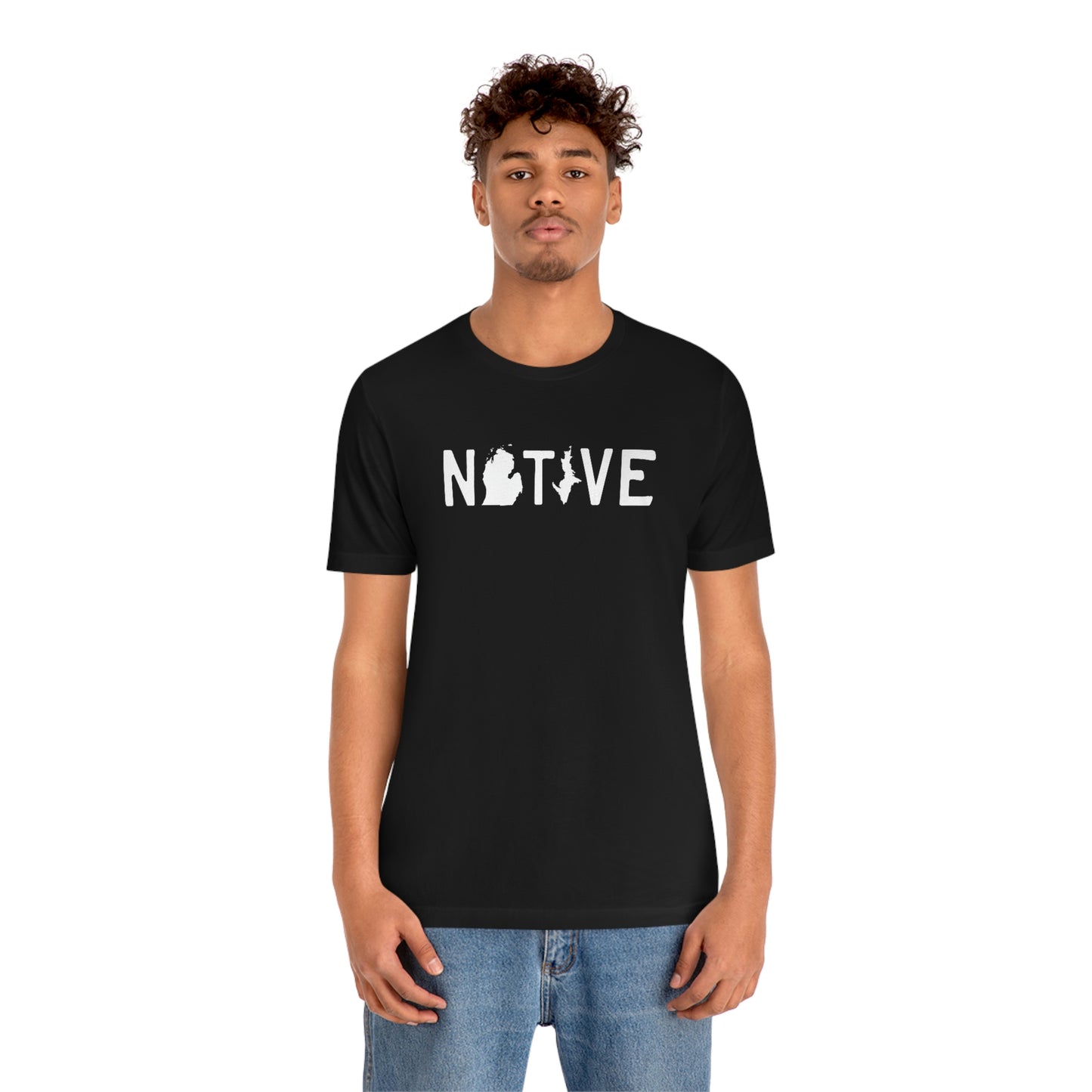 Michigan 'Native' T-Shirt (Licence Plate Font) | Unisex Standard Fit