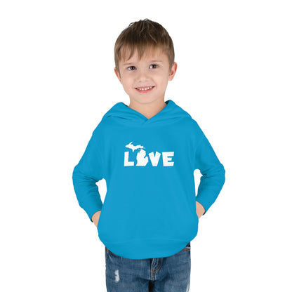 Michigan 'Love' Hoodie (Whimsical Sans Font) | Unisex Toddler