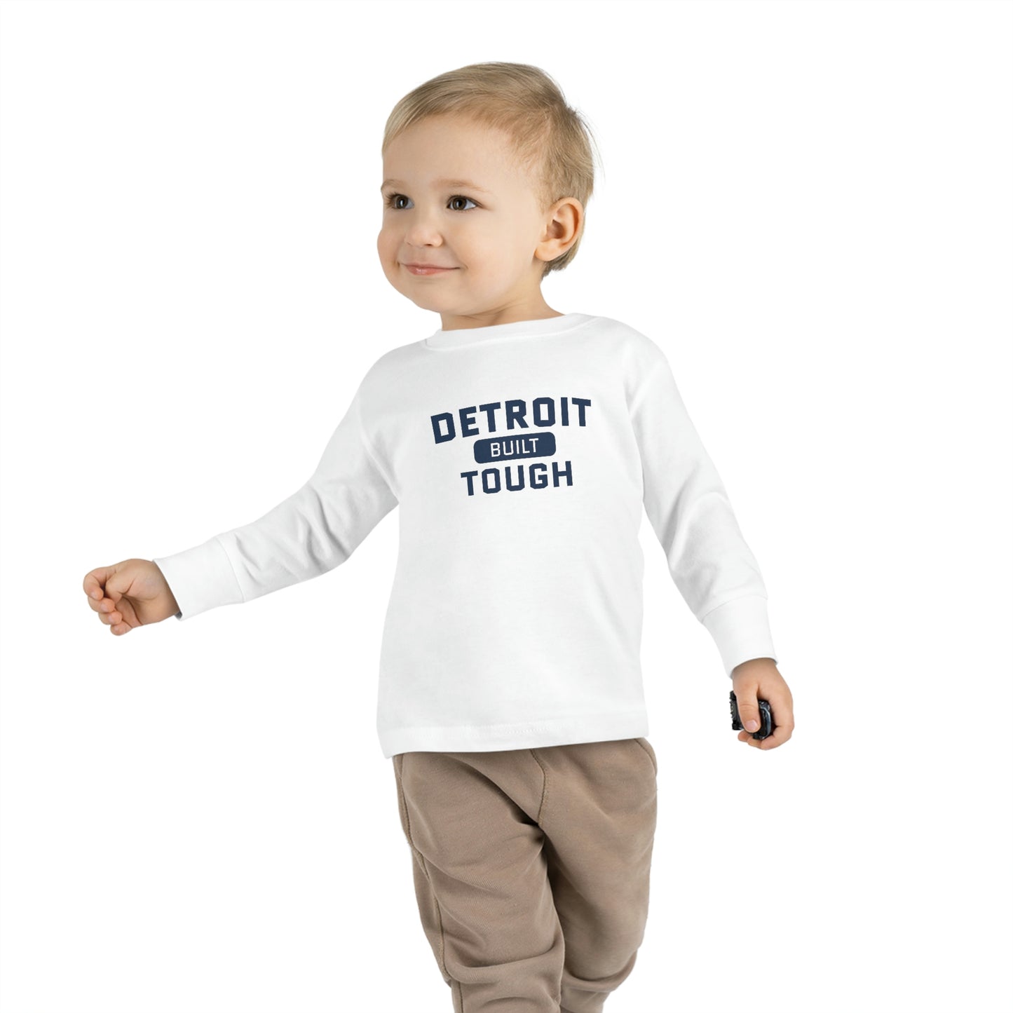 'Built Detroit Tough'' Parody T-Shirt | Toddler Long Sleeve