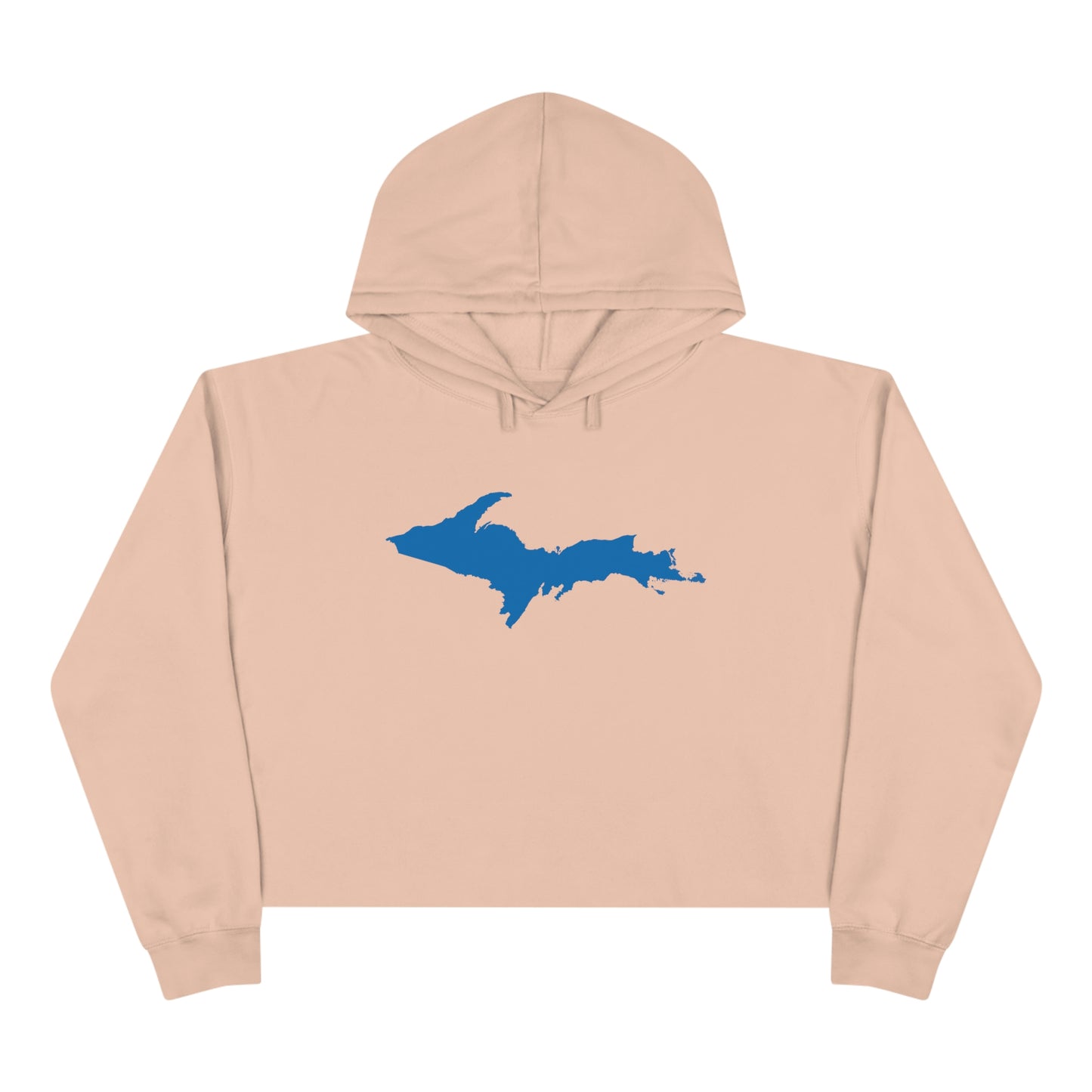 Michigan Upper Peninsula Cropped Hoodie (w/ Azure UP Outline)