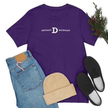 'Detroit Michigan' T-Shirt (w/ Old French D) | Unisex Standard Fit