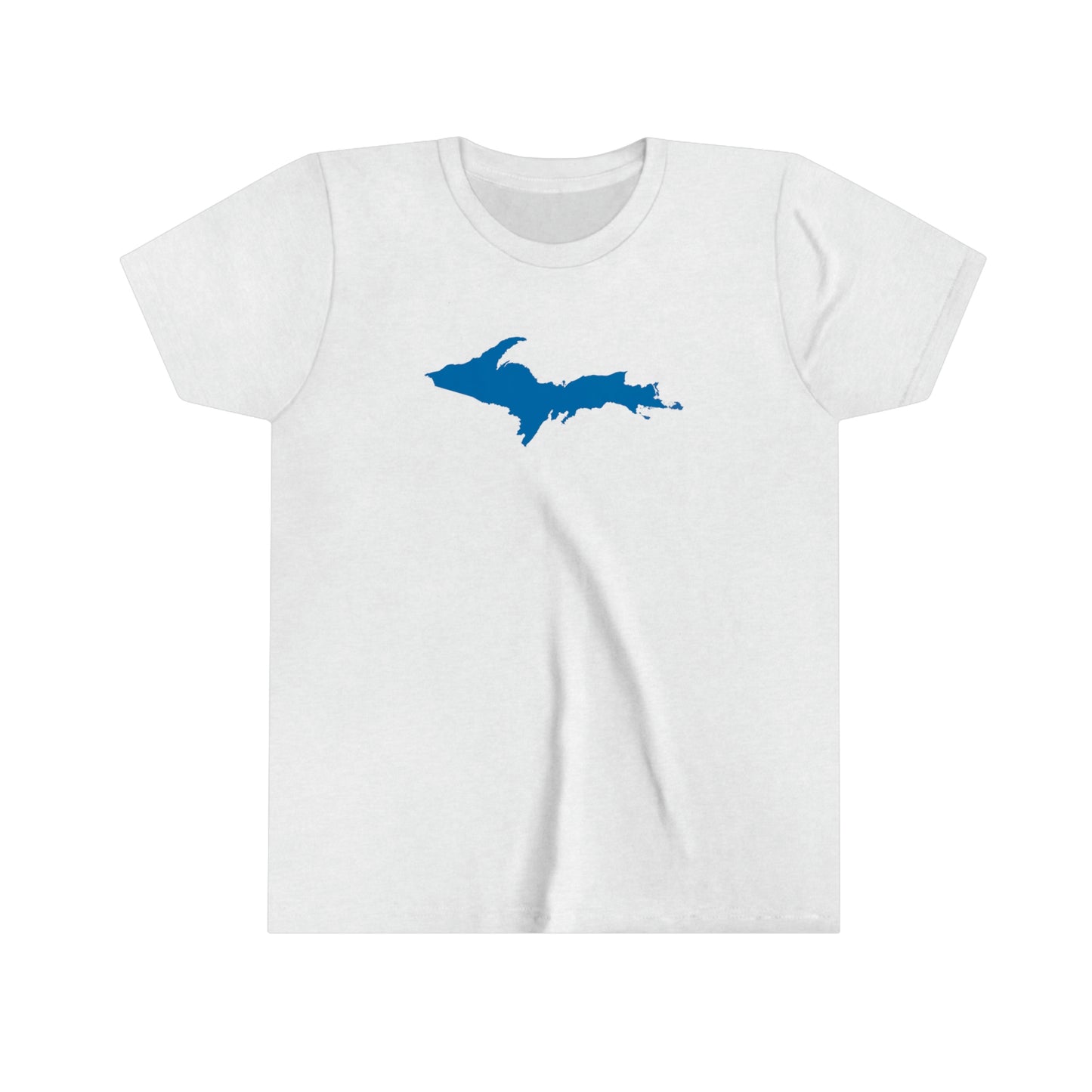 Michigan Upper Peninsula T-Shirt (w/ Azure UP Outline) | Youth Short Sleeve