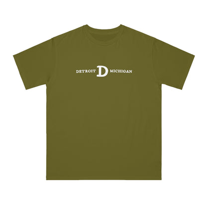 'Detroit Michigan' T-Shirt (w/ Old French D) | Organic Unisex