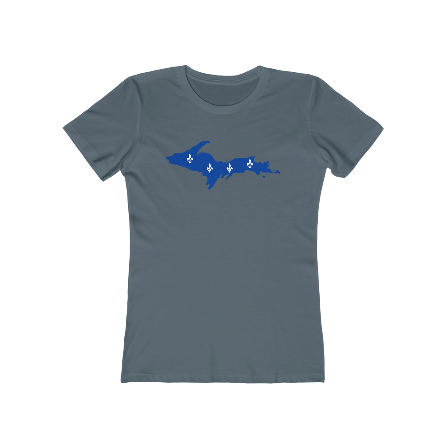 Upper Peninsula T-Shirt (w/ UP Quebec Flag Outline) | Women's Boyfriend Cut