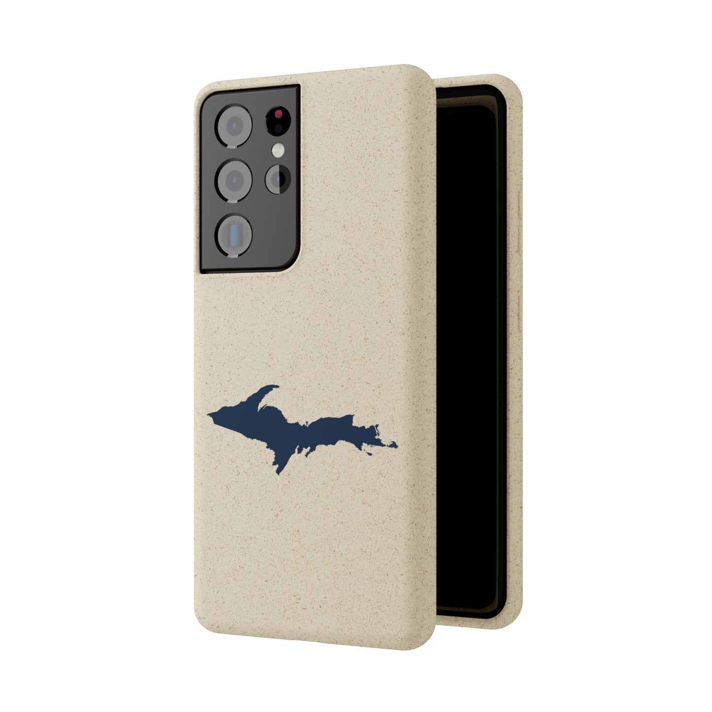 Michigan Upper Peninsula Biodegradable Phone Cases (w/ Navy UP Outline) | Samsung Android