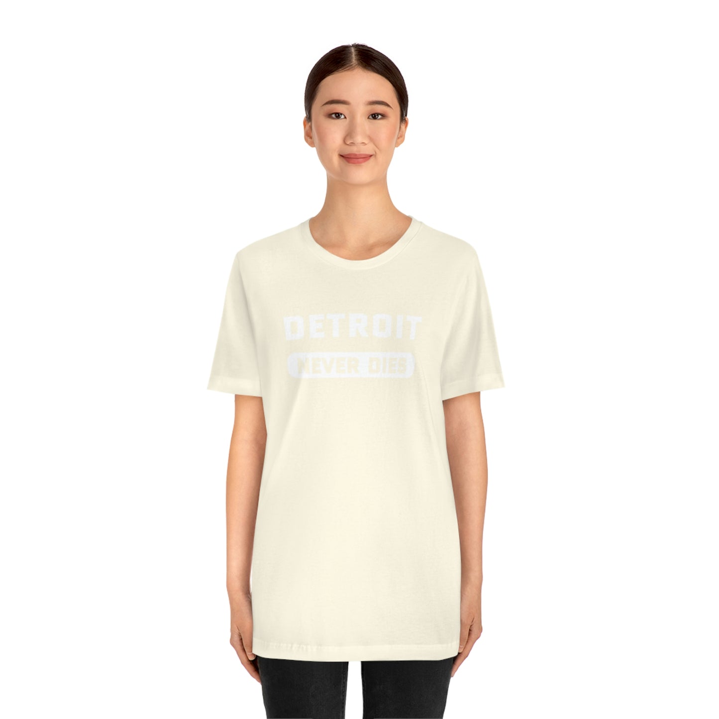 'Detroit Never Dies' T-Shirt | Unisex Standard Fit