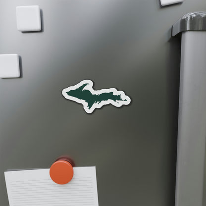 Michigan Upper Peninsula Kiss Cut Magnet (w/ Green UP Outline)