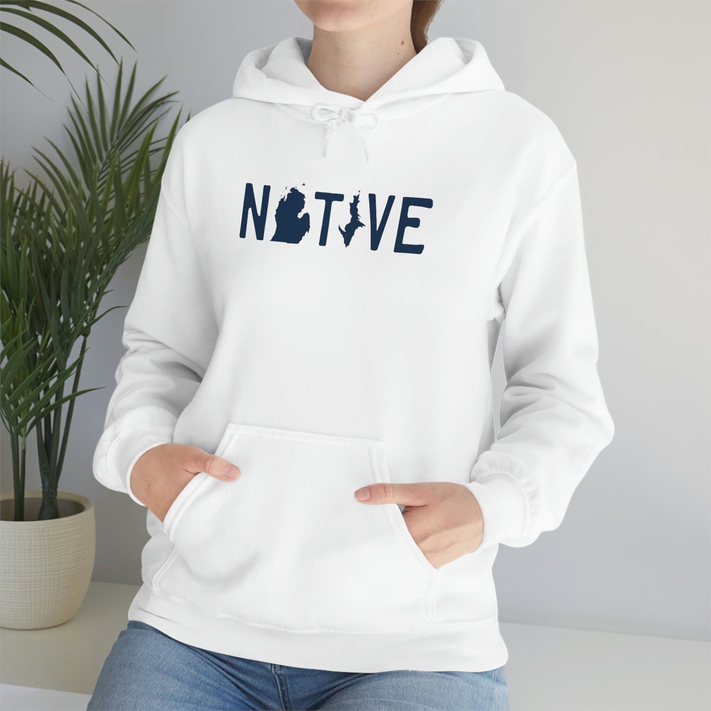 Michigan 'Native' Hoodie (Licence Plate Font) | Unisex Standard