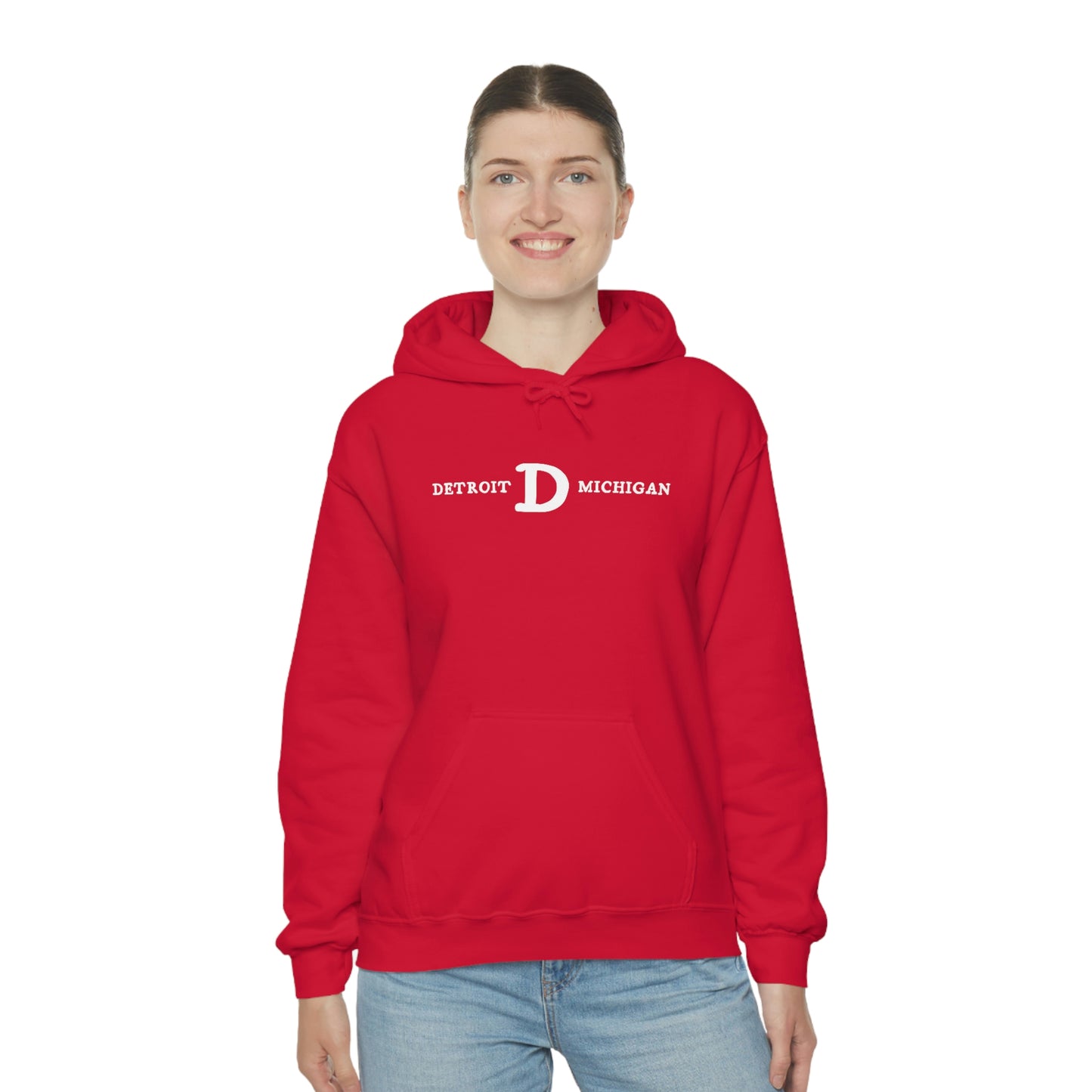 'Detroit Michigan' Hoodie (w/ Old French D) | Unisex Standard