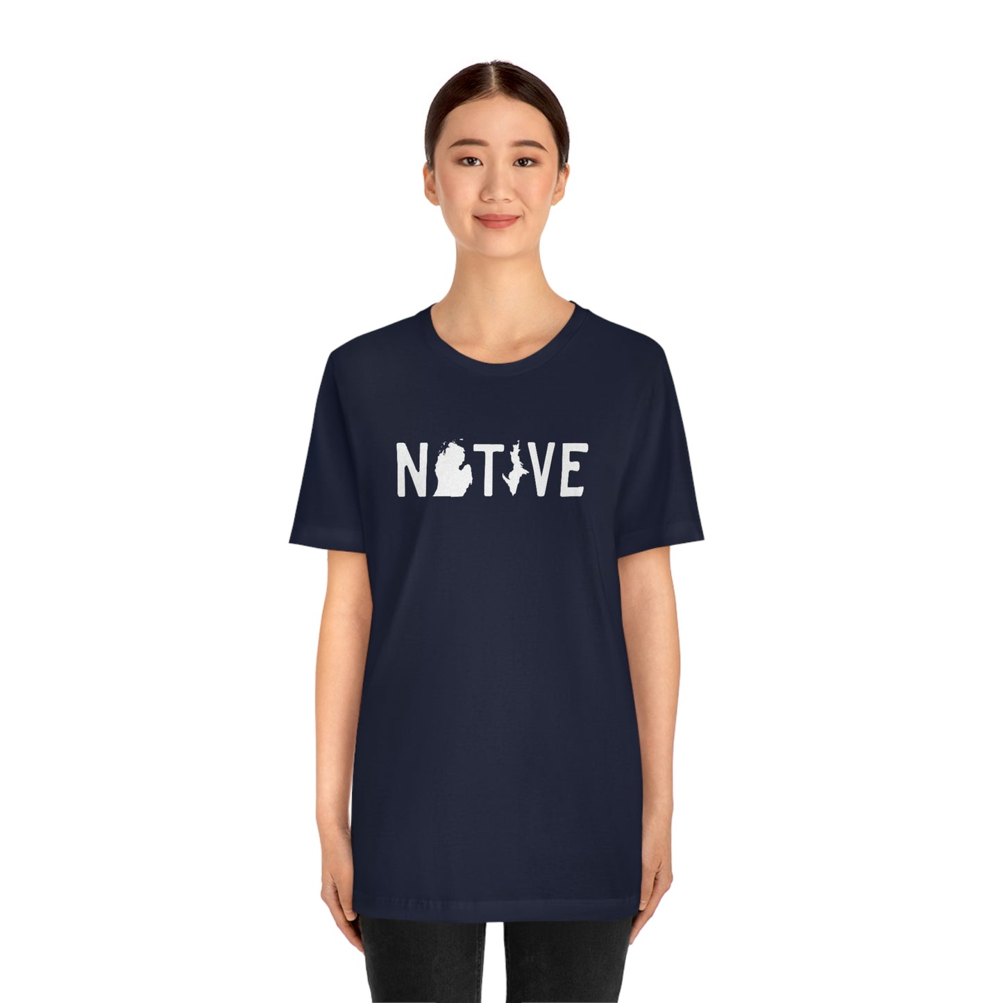 Michigan 'Native' T-Shirt (Licence Plate Font) | Unisex Standard Fit