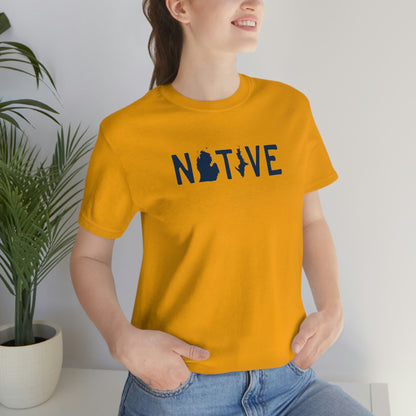 Michigan 'Native' T-Shirt (Licence Plate Font) | Unisex Standard Fit