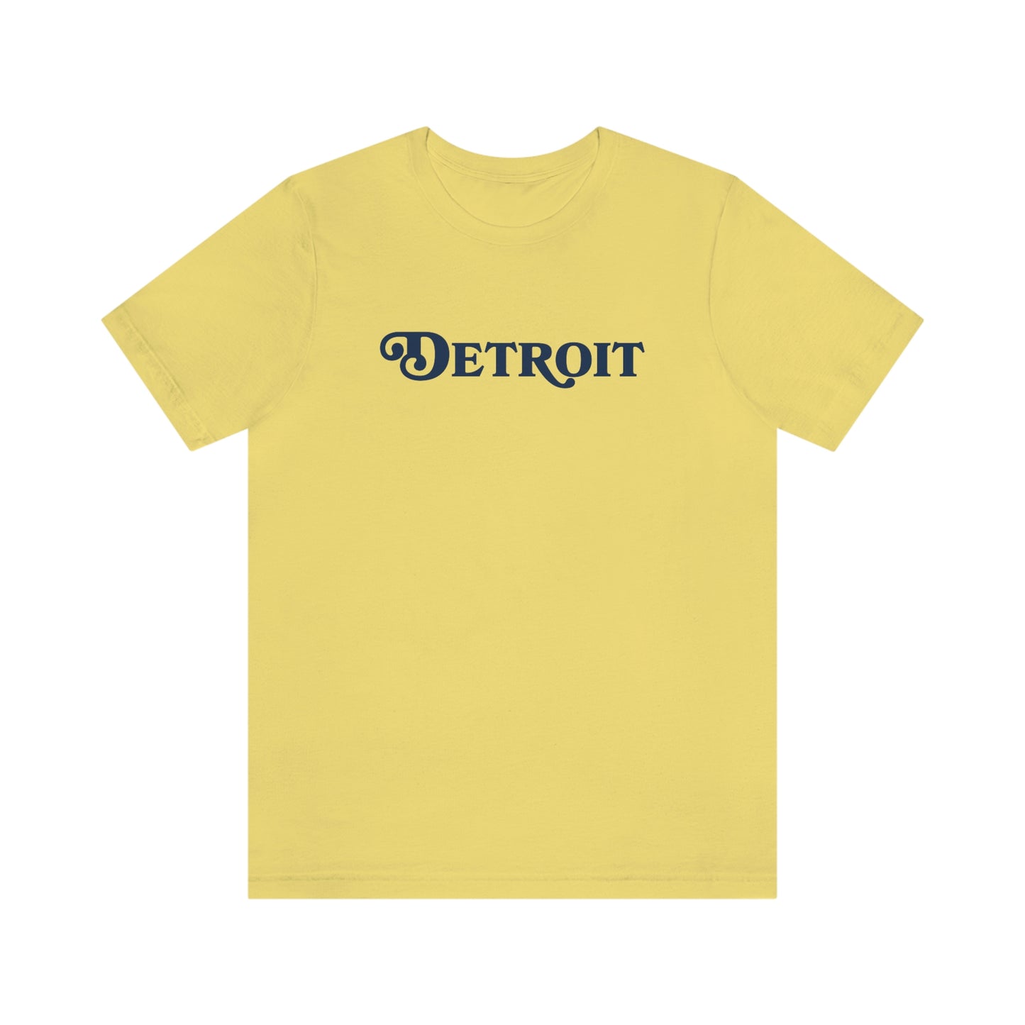 'Detroit' T-Shirt (Sloped Roman Font) | Unisex Standard Fit