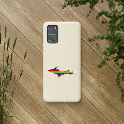 Michigan Upper Peninsula Biodegradable Phone Cases (w/ UP Pride Flag Outline) | Samsung Android