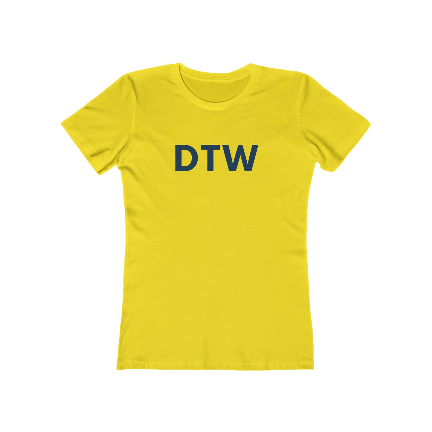 Detroit 'DTW' T-Shirt | Women's Boyfriend Cut