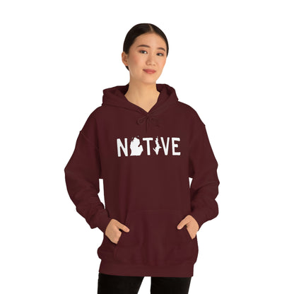 Michigan 'Native' Hoodie (Licence Plate Font) | Unisex Standard