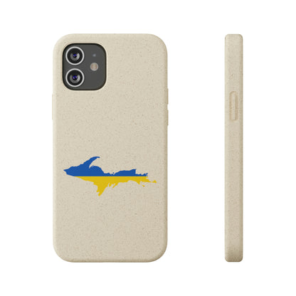 Michigan Upper Peninsula Biodegradable Phone Cases (w/ UP Ukraine Flag Outline) | Apple iPhone