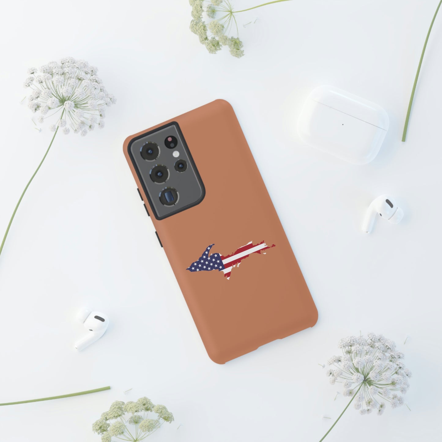 Michigan Upper Peninsula Tough Phone Case (Copper Patriot Edition) | Samsung & Pixel Android