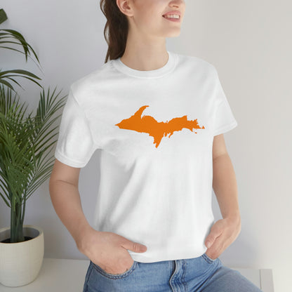 Michigan Upper Peninsula T-Shirt (w/ Orange UP Outline) | Unisex Standard Fit