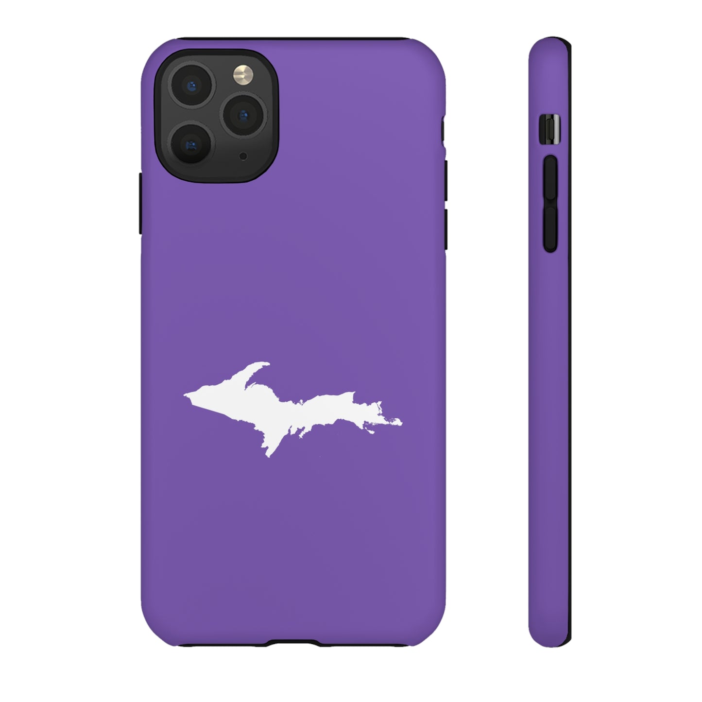 Michigan Upper Peninsula Tough Phone Case (Lake Iris w/ UP Outline) | Apple iPhone