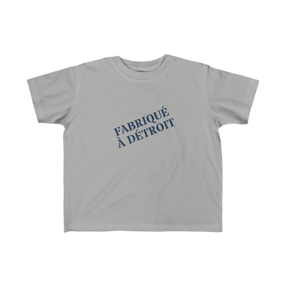 'Fabriqué à Détroit' T-Shirt | Toddler Short Sleeve - Circumspice Michigan