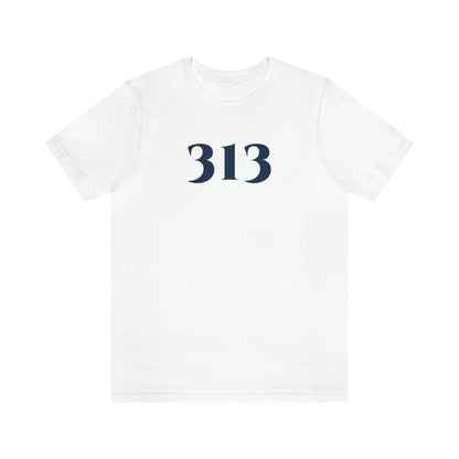 Detroit '313' T-Shirt (Roman Serif Font) | Unisex Standard Fit