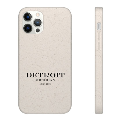 'Detroit Est. 1701' Phone Cases (Black Color) | Android & iPhone