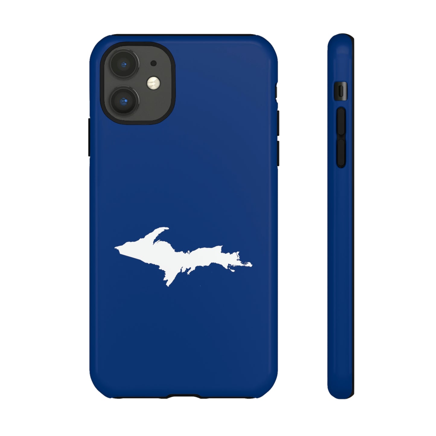 Michigan Upper Peninsula Tough Phone Case (Dearborn Blue w/ UP Outline) | Apple iPhone