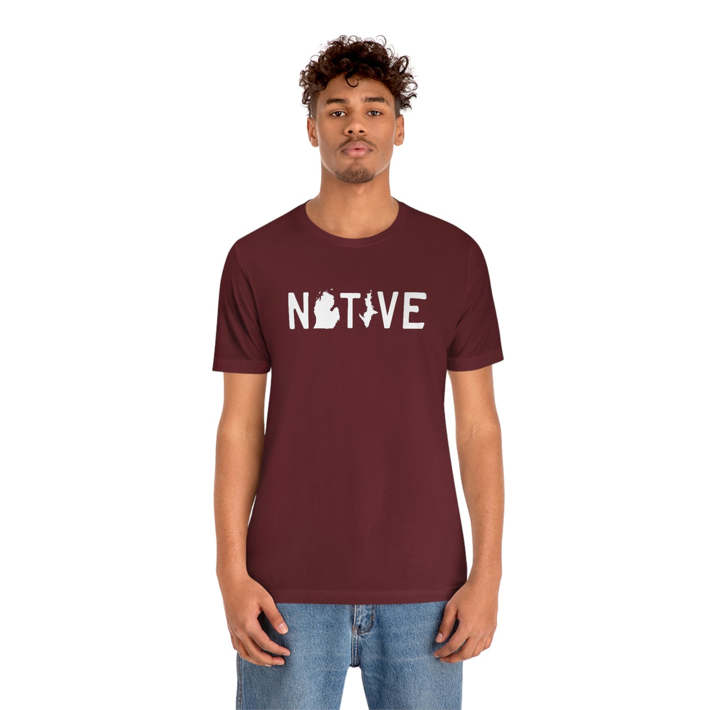 Michigan 'Native' T-Shirt (Licence Plate Font) | Unisex Standard Fit