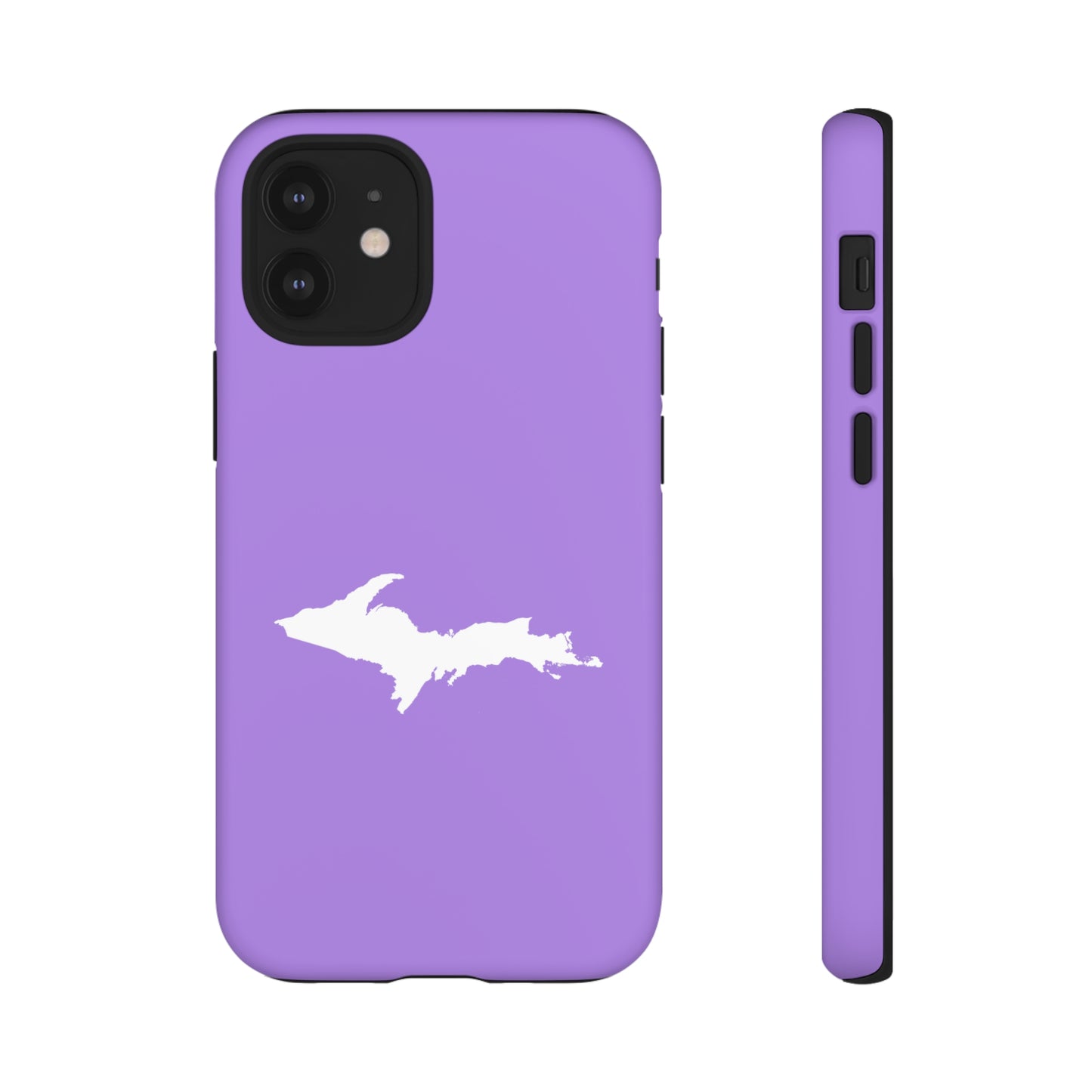 Michigan Upper Peninsula Tough Phone Case (Lavender w/ UP Outline) | Apple iPhone