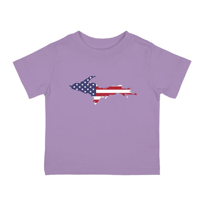 Michigan Upper Peninsula Infant T-Shirt (w/ UP USA Flag Outline) | Short Sleeve