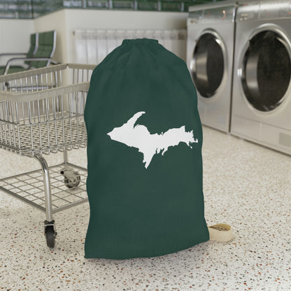 Michigan Upper Peninsula Laundry Bag (Green w/ UP Outline)