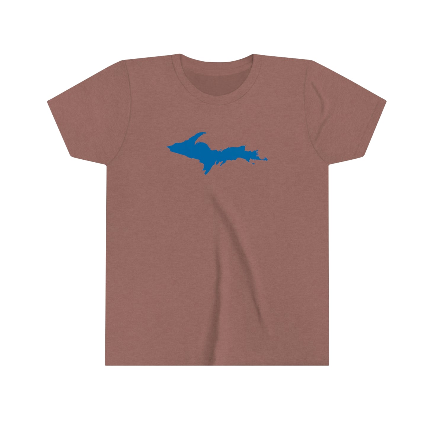 Michigan Upper Peninsula T-Shirt (w/ Azure UP Outline) | Youth Short Sleeve