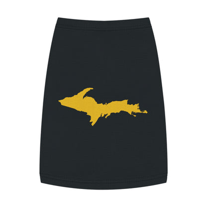 Michigan Upper Peninsula Pet Tank Top (w/ Gold UP Outline)