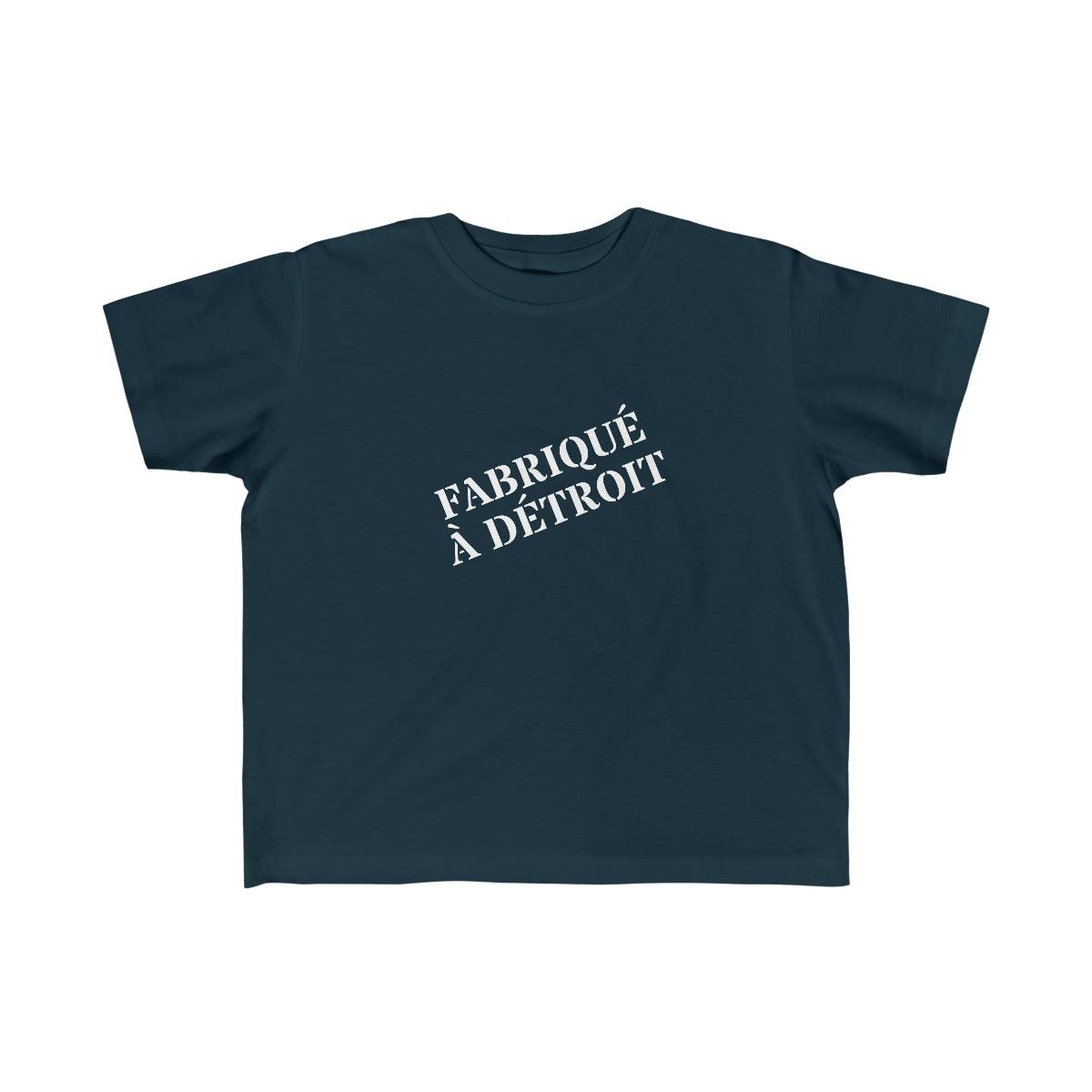 'Fabriqué à Détroit' T-Shirt | Toddler Short Sleeve - Circumspice Michigan