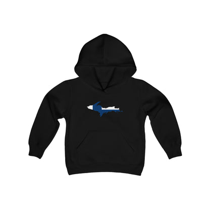 Michigan Upper Peninsula Hoodie (w/ UP Finland Flag Outline)| Unisex Youth