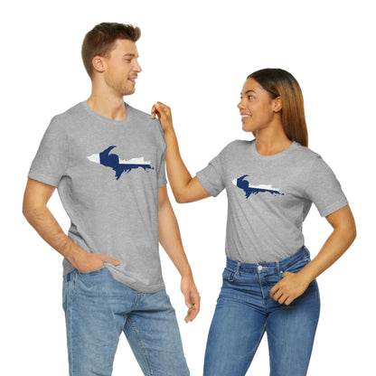 Michigan Upper Peninsula T-Shirt (w/ UP Finland Flag Outline) | Unisex Standard Fit