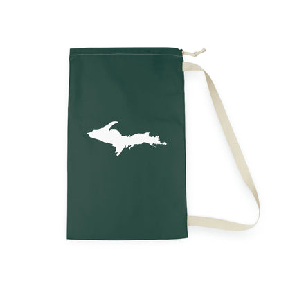 Michigan Upper Peninsula Laundry Bag (Green w/ UP Outline)