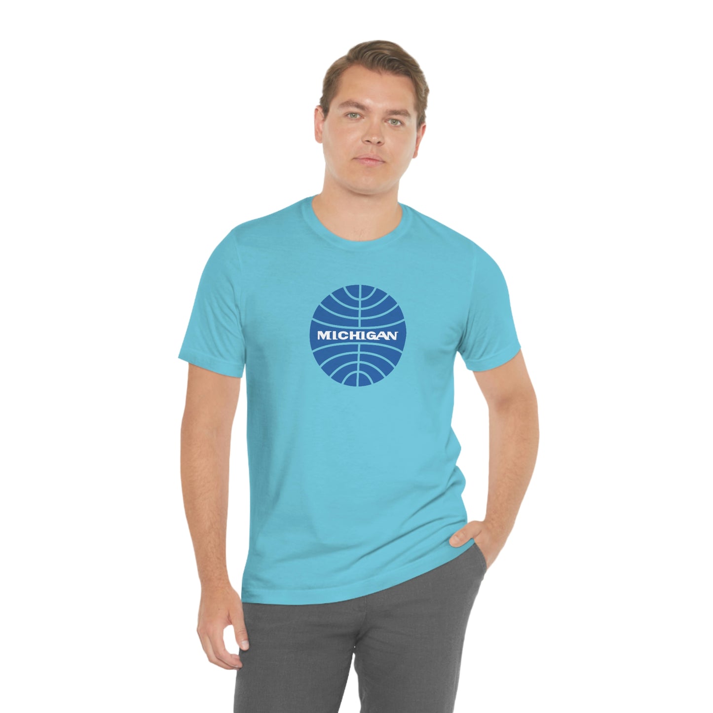 'Michigan' T-Shirt (Retro Airline Parody)  | Unisex Standard Fit