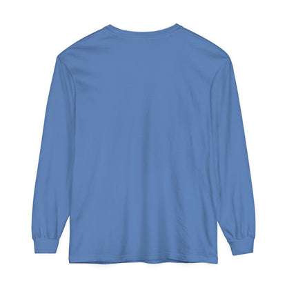 Michigan Upper Peninsula Garment-Dyed T-Shirt (w/ UP Quebec Flag Outline) | Unisex Long Sleeve