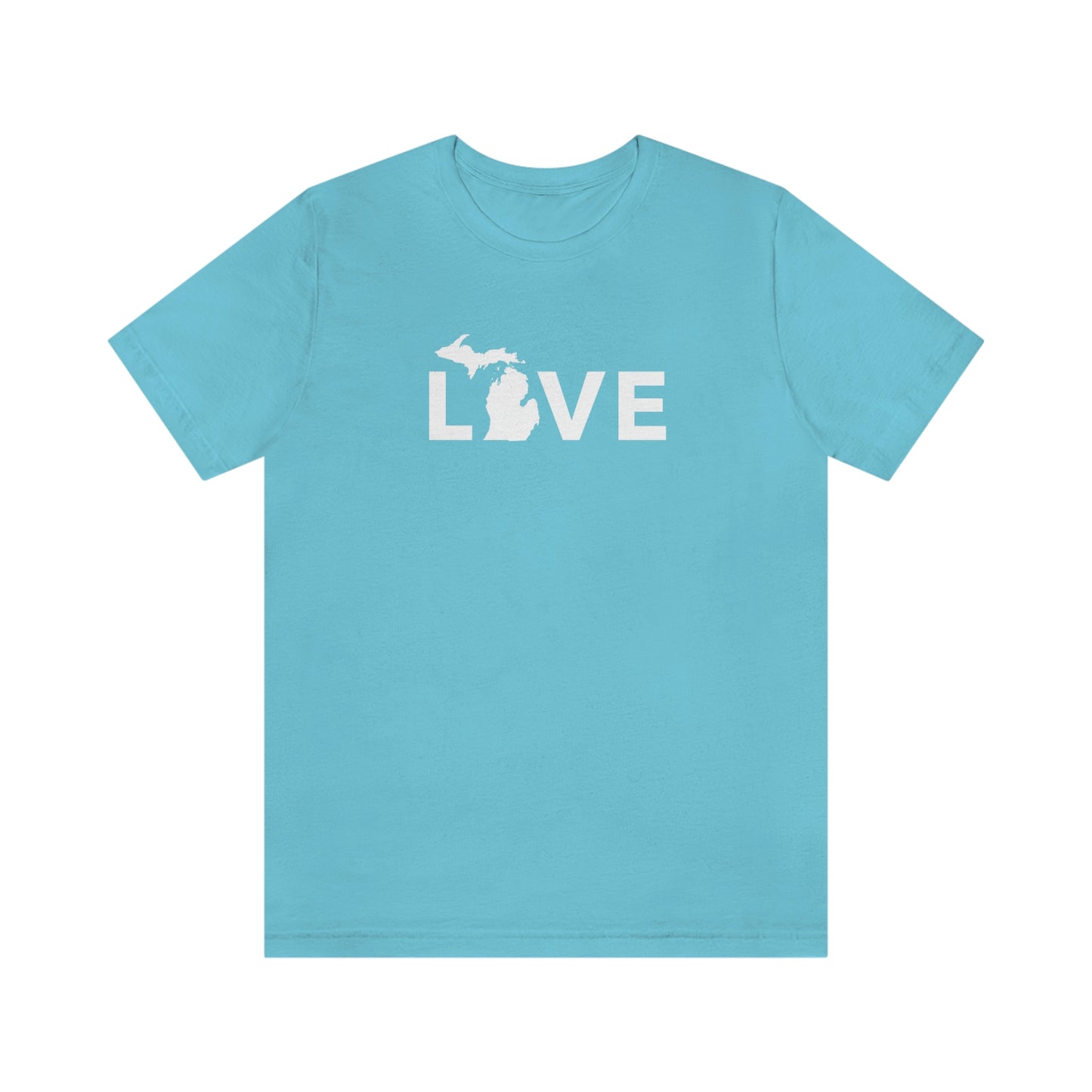 Michigan 'Love' T-Shirt (Geometric Sans Font) | Unisex Standard Fit