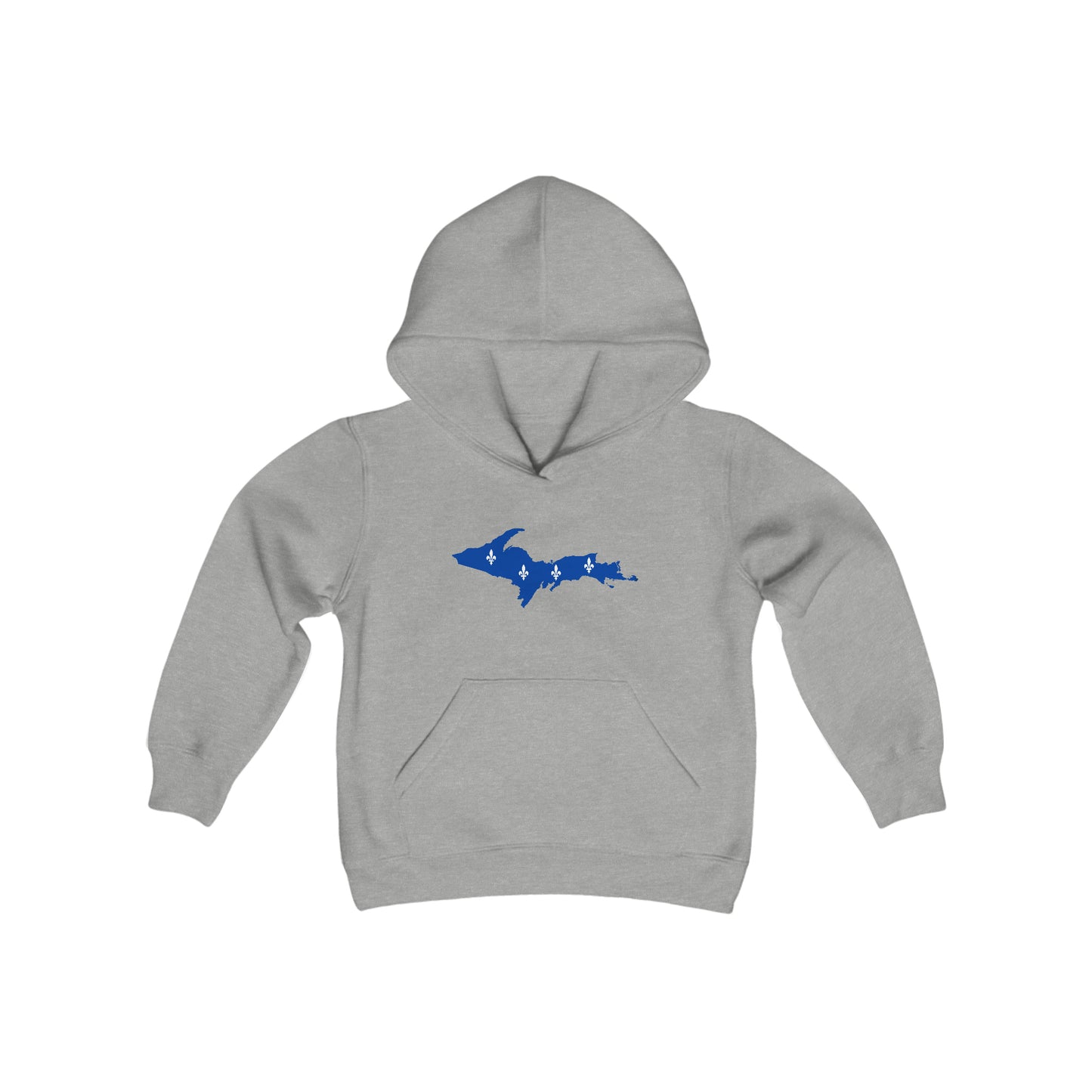 Michigan Upper Peninsula Hoodie (w/ UP Quebec Flag Outline)| Unisex Youth