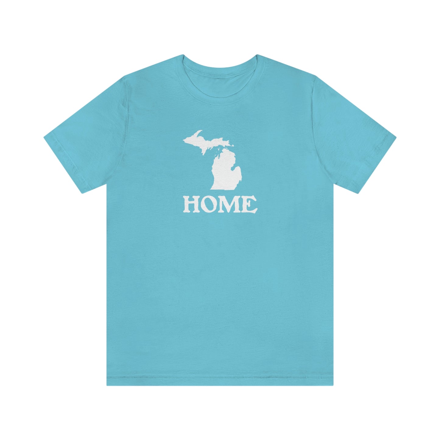 Michigan 'Home' T-Shirt (Woodcut Font) | Unisex Standard Fit