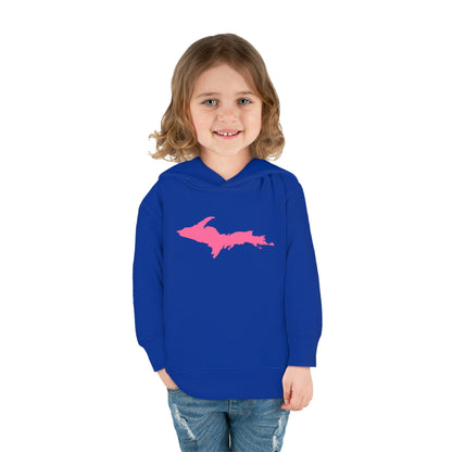 Michigan Upper Peninsula Hoodie (w/ Pink UP Outline) | Unisex Toddler