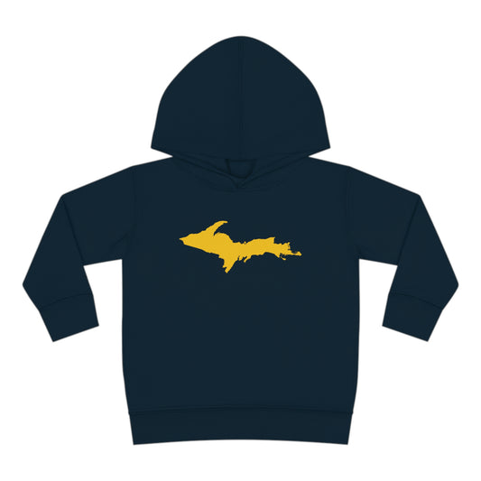 Michigan Upper Peninsula Hoodie (w/ Gold UP Outline) | Unisex Toddler
