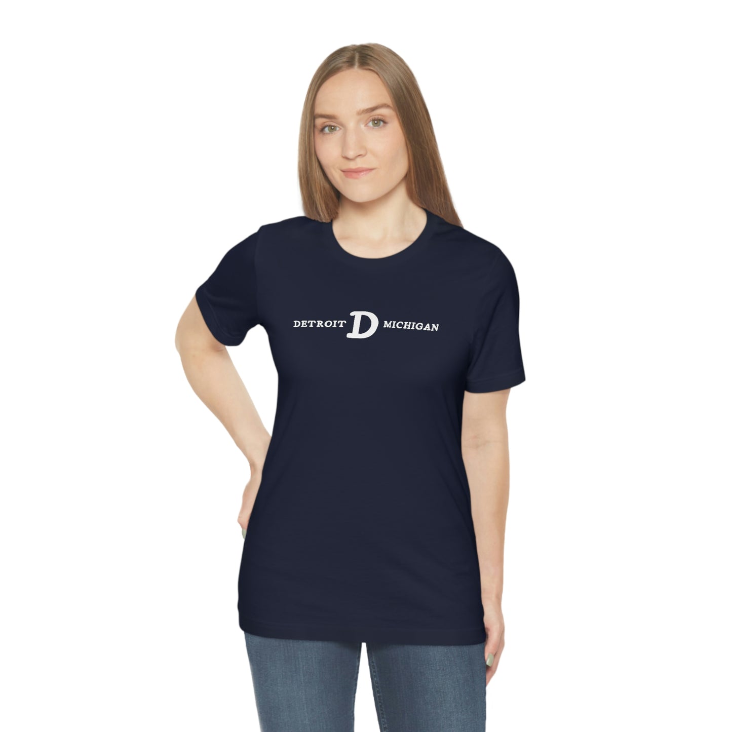 'Detroit Michigan' T-Shirt (w/ Old French D) | Unisex Standard Fit