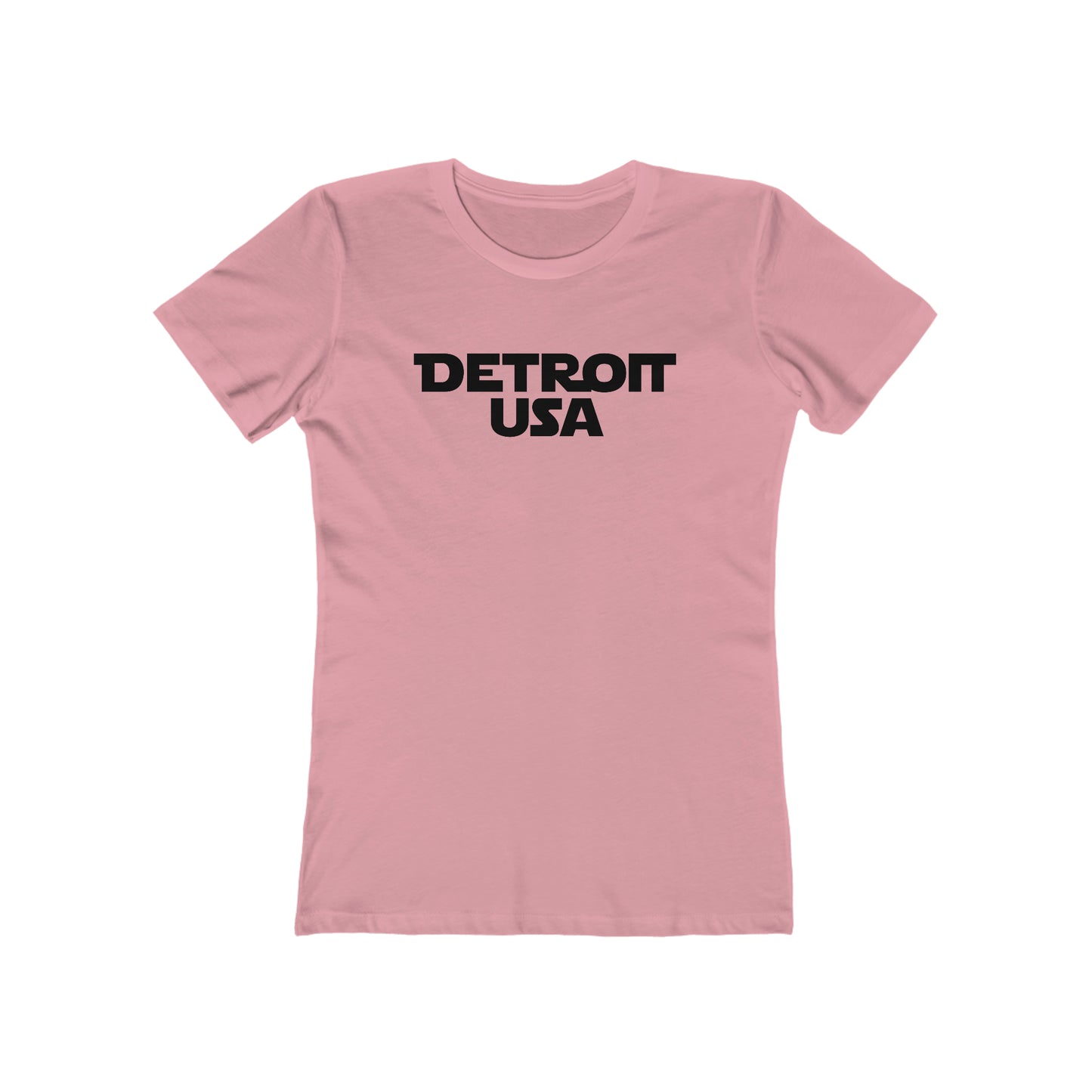 'Detroit USA' T-Shirt (1970s Epic Sci-Fi Parody) | Women's Boyfriend Cut