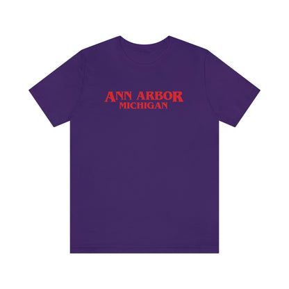 'Ann Arbor Michigan' ' T-Shirt (1980s Drama Parody) | Unisex Standard Fit